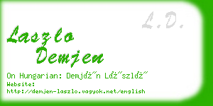 laszlo demjen business card